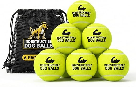 Big Game Hunters Double Strength Dog Tennis Ball - Virtually Indestructible Ideal For Heavy Chewers