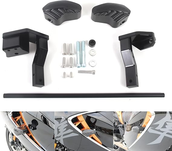 Arashi Engine Slider Protectors Anti Crash Pads Falling Protection Protectors for Suzuki Hayabusa GSX1300R GSXR 1300 2021-2023 Gen 3 Motorcycle Accessories GSX-R1300 GSXR1300 Black 2022
