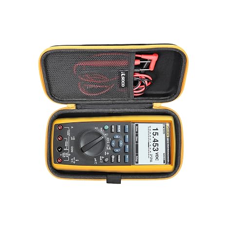 RLSOCO Carrying Case for Fluke 289/287 True-RMS Logging Multimeter & Works with UNI-T UT181A True RMS Data Logging Multimeter (Case Only)
