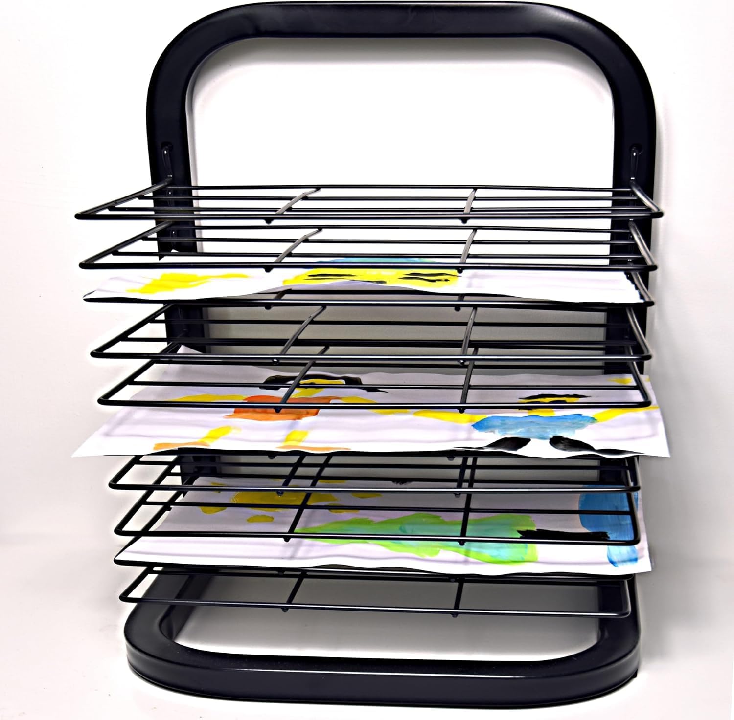 Art Drying Rack | Mobile Metal Art Storage Rack with Removable Shelves | Art Organizer for Kids, Art Studio and Tabletop Storage, Craft Room and Desktop