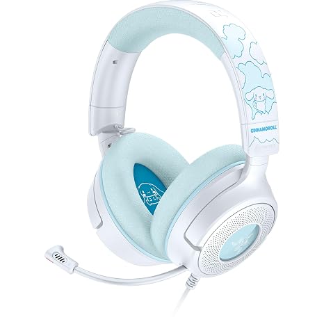 Razer Kraken V4 X Wired Gaming Headset, 40 mm Drivers, Cinnamoroll Edition