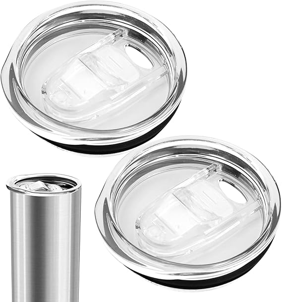 20 Oz Skinny Replacement Lids for Stainless Steel Tumbler,2Pcs Tumbler Lids