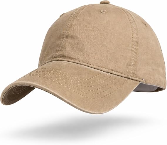 Perlotus%100 Pamuklu Unisex Beyzbol Şapkası, Ayarlanabilir Metal Tokalı 58-60 cm, 4 Mevsim Günlük Kullanım Şapka, Casual Outdoor