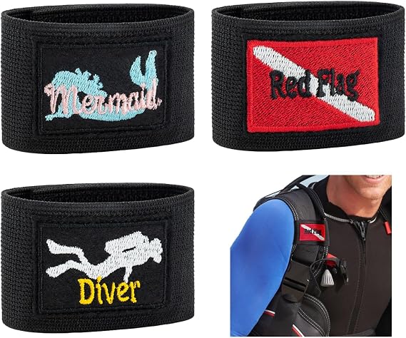 Getname Necklace Custom Name Scuba Diving Tag Scuba Diving Gift Personalized Scuba Dive Tag with Name Scuba Diver Gift Embroidered Scuba BCD Name Tag