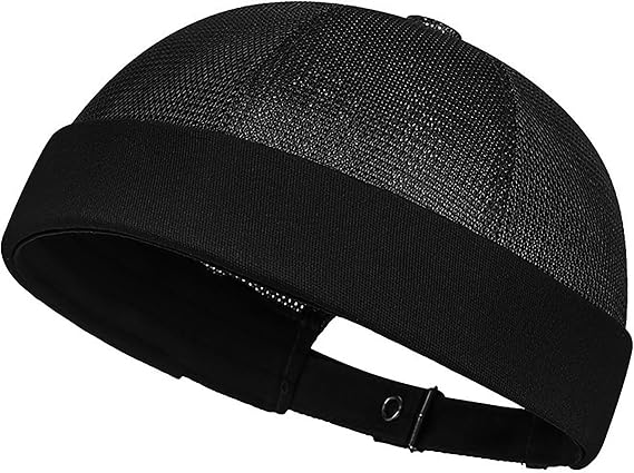 Mens Breathable Mesh Skull Cap Docker Beanie Hat Sailor Hat
