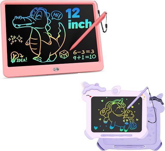 KOKODI Kid Toys LCD Writing Tablet, Colorful Toddler Drawing Pad Doodle Board Erasable, Educational Learning Toys Birthday Gifts for Girls Boys Age 3 4 5 6 7 8
