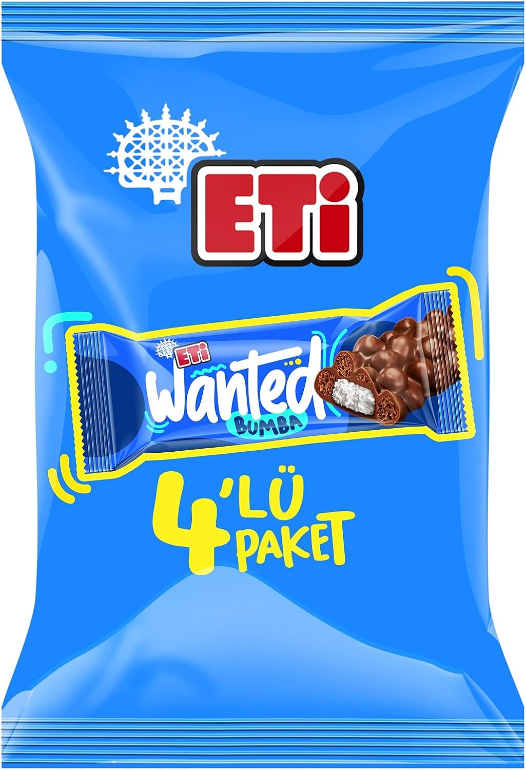 Eti Wanted Boom Coconut Bar 4 x 32 g