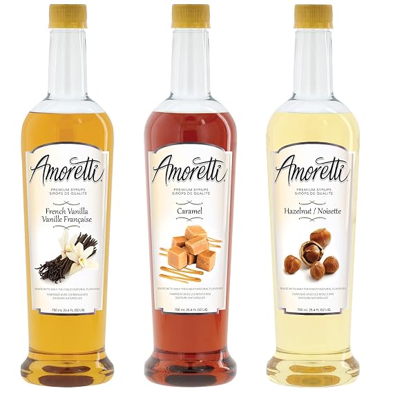 Amoretti - Classic Syrups 3 Pack - 25.4 Fl oz (Pack of 3)