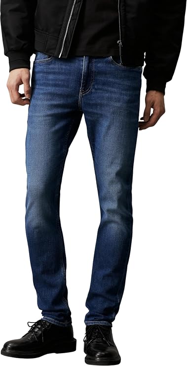 Calvin Klein Herren Jeans Hose Slim Taper Mid Waist
