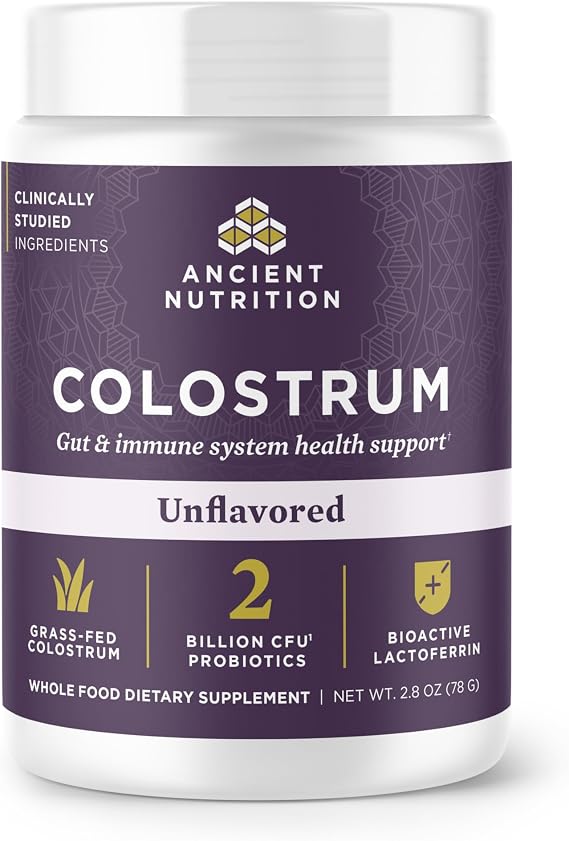 Ancient Nutrition Grass Fed Bovine Colostrum Superfood Powder, Unflavored
