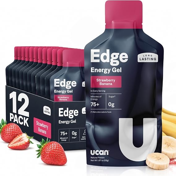 UCAN Energy Gel | Strawberry Banana | Sugar Free | 12 Pack