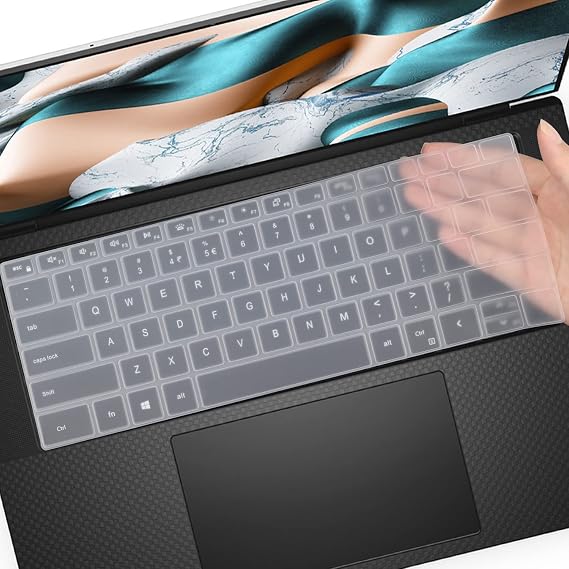 Keyboard Cover for 2025-2022 Dell XPS 15 9500 9510 9520 9530 15.6 Inch & XPS 17 9720 9700 9710 9730 17 Inch & DELL Precision 5770 5570 5760 5560 15.6" 17.3" US Layout (NOT FIT XPS 13 14 16 inch)
