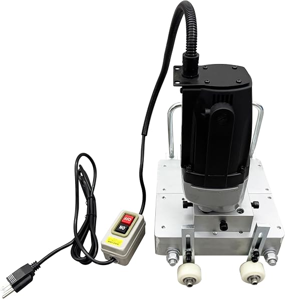 INTSUPERMAI Electric Standing Seam Metal Roof Machine, Standing Seam Lockformer Dual-Wheel for Color Steel Tiles | 360 Arc-Locking | All-Aluminum with Foldable Handle & Caster Wheels 110V