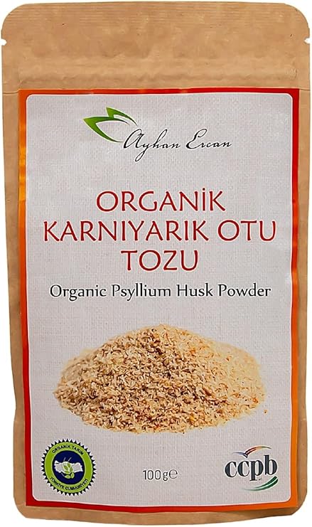 Ayhan Ercan Organik Psyllium Husk Karnıyarık Otu Tozu 100 G