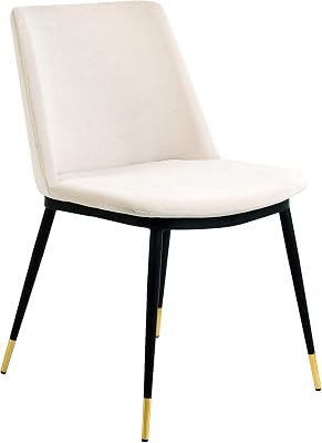 Tov Furniture Evora Modern Armless Velvet Upholstered Dining Chair, 20, Set of 2