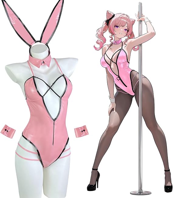 KORURACLUB Bunny Bodysuit Anime Cosplay Set Animal Costume