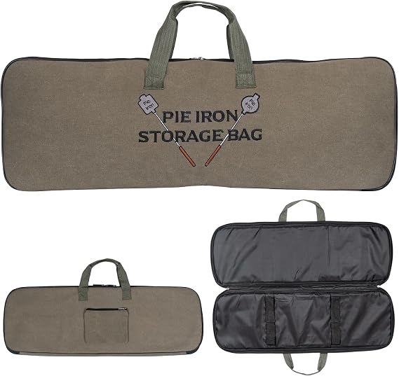 Deluxe Pie Iron Bag Cast Iron Mountain Pie Maker Storage Camping Campfire