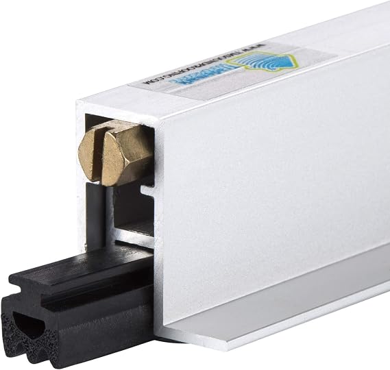 Automatic Door Seal - Exterior Door Seal Bottom Strip Sweep - Professional soundproofing Door Solution and Draft Stopper- Narrow Profile - 36" Inches Cutable to Up to 30" Inches.