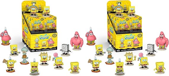 Funko Mystery Mini - SpongeBob Squarepants 25th - 1 Of 12 to Collect - Styles Vary - Spongebob Squarepants - Collectable Vinyl Figure - Gift Idea - Official Merchandise - Toys for Kids & Adults