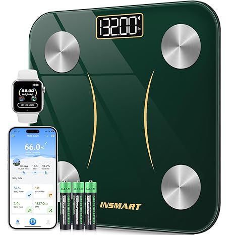INSMART Scales for Body Weight, Bluetooth Body Fat Scales with Smart APP