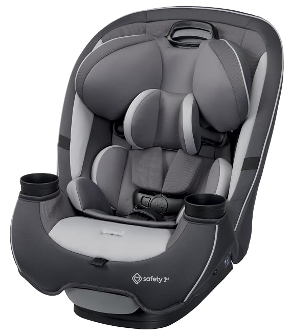 Safety 1st Grow and Go All-in-One Convertible Car Seat, Rear Facing, 5-40 lbs, Forward Facing (3065 lbs), High Back Booster Seat 40-100 pounds, Iron Frost