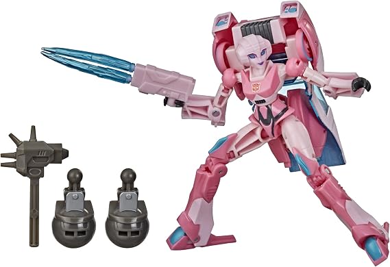 Transformers Bumblebee Cyberverse Adventures Deluxe Class Arcee Action Figure Toy, Build-A-Figure Part, For Ages 6 and Up, 5-inch E7104