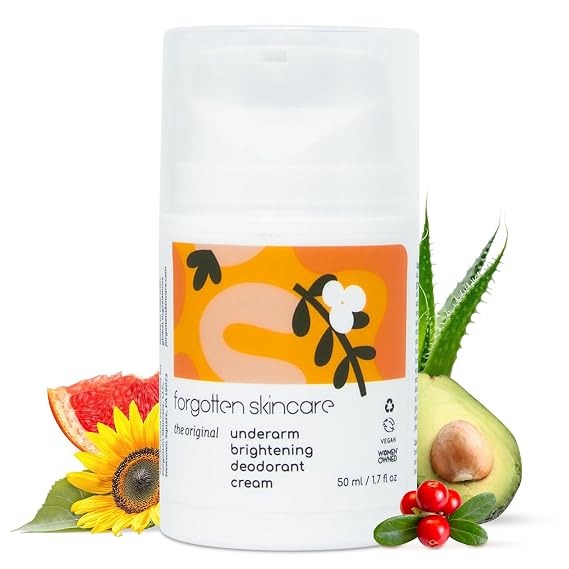 Forgotten Skincare Underarm Brightening Body Cream For Dark Underarms 50ml | Brightening Cream For Underarms, Targets Dark Underarms And Uneven Skin Tone, Brightening Deodorant, Vitamin C & Uva Ursi