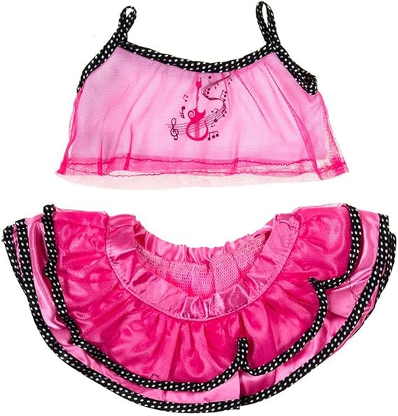 Chica Musica Dancing Bears Teddy Bear Clothes Outfit Fits Most 14" - 18" Build-A-Bear and Make Your Own Stuffed Animals