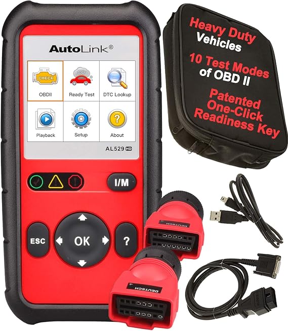 Autel AutoLink AL529HD Heavy Duty OBD2 Code Reader Scanner