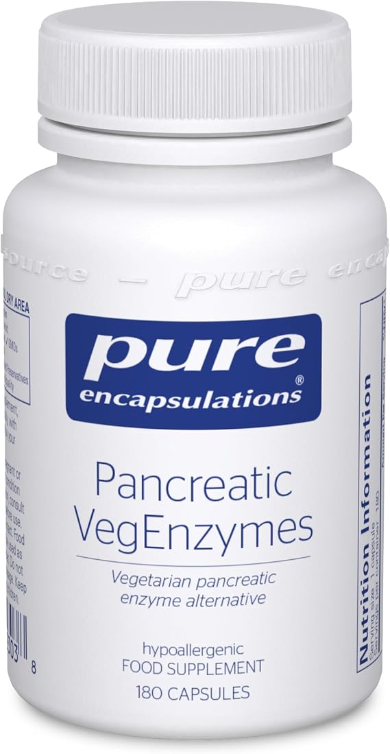 Pure Encapsulations Pancreatic VegEnzymes, 180 Capsules