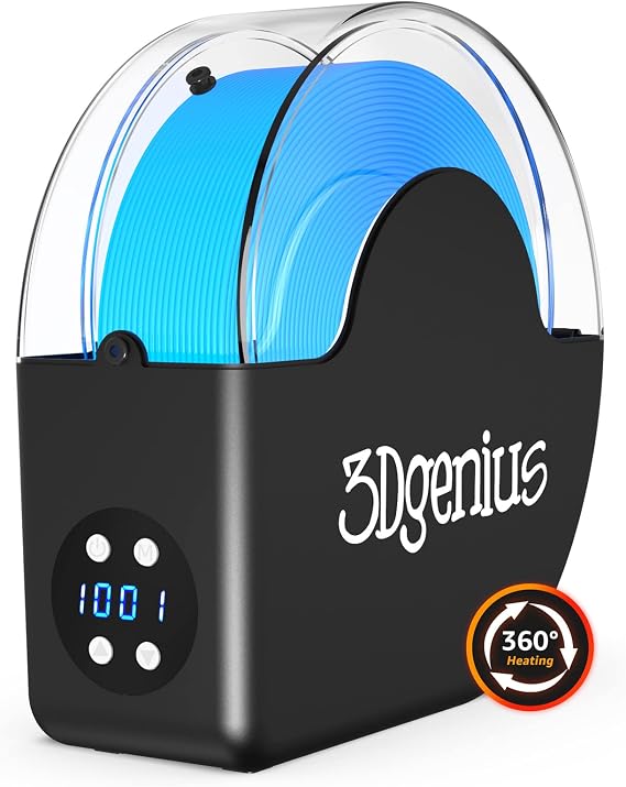 3D Printer Filament Dryer Filament Dryer Box 3D Filament Dryer for Nylon ABS PETG PLA Filament with Fan for 360 Surrounded Heating, Compatiple with 1.75mm 2.85mm Filament