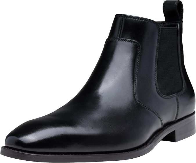 Jousen Men's Chelsea Boots Leather Dress Boots for Men | Chelsea Boots Men, Leather Ankle Boots, Slip On Dress Boots, Classic Formal Boots