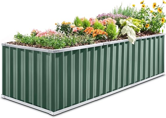 KING BIRD Raised Garden Bed Heightened for Deep-Rooted Plants 101x36x24 in