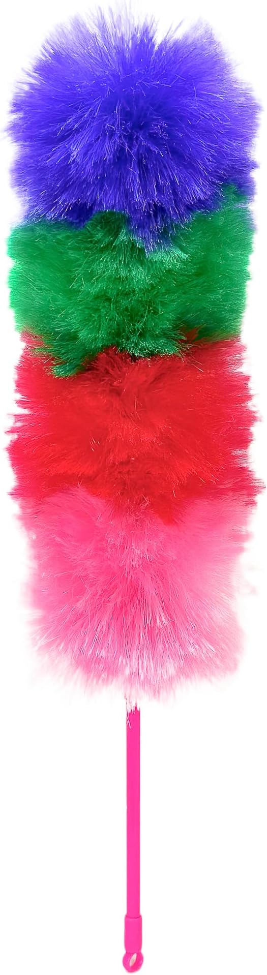 Kitchen + Home Large Static Duster - 27" Inch Electrostatic Feather Duster attracts dust Like a Magnet! - Peacock