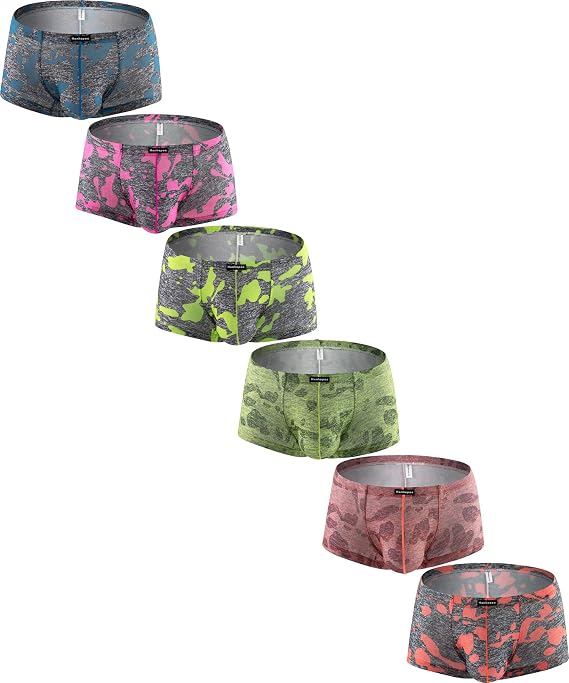 Men's Moisture Wicking Boxer Briefs Soft Pouch Breathable Performance Sport Underwear