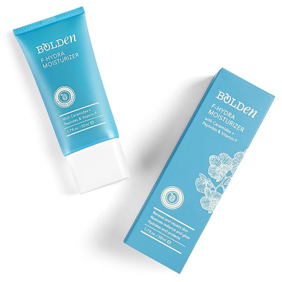 BOLDEN F-Hydra Moisturizer | Daily Face Cream to Hydrate & Moisturize Dry Skin | Made with Ceramides, Peptides, Vitamin F | 1.7 Fl Oz