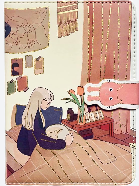 KetA Kawaii Journal, Kawaii Journal for Girls, Cute Journal Notebook, Kawaii Journal Notebook, 5 x 7-inch, 13 x 18CM, 256 pages, Soft Pu Leather