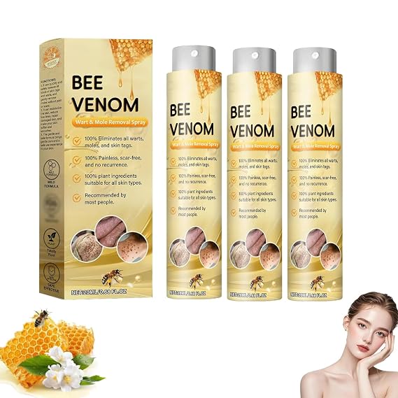 Bee Venom Treatment Spray - Remove Spots for Men Women,Bee venom fading spray, bee venom skin spray, for all parts of the body. (3)
