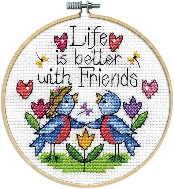 Design Works Crafts Friends Counted Cross Stitch Kit