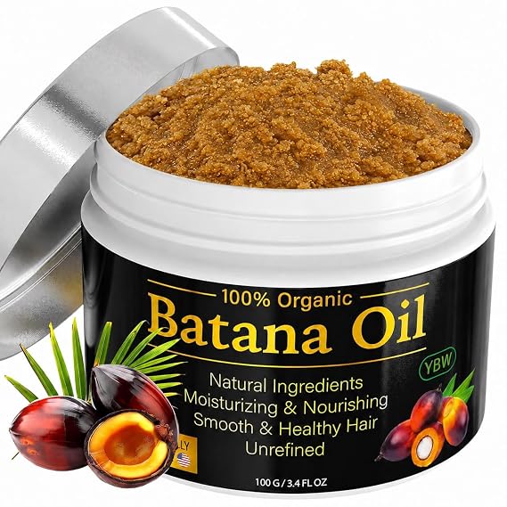 Raw Batana Oil for Hair Growth by Dr. Sebi Organic Raw Honduras Oil Paste, 100% Pure and Natural, Botana Prevents Hair Loss, Eliminates Split Ends for Men & Women