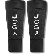 JOGA Shin Pad Sleeves | Ultra-Lightweight Football Shin Pads with Built-In Sleeve | Non Slip Shin Guards with Impact-Hardening Foam | Breathable Shin Pad Sock for Training &amp; Matches
