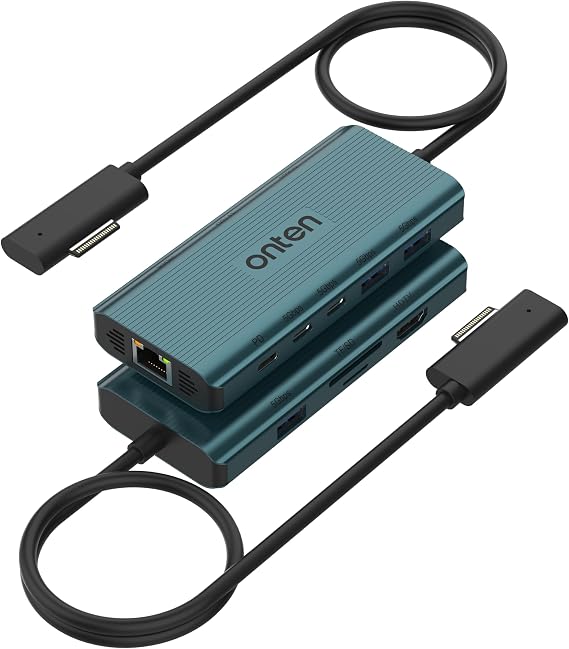 Surface Docking Station Microsoft Surface Dock 12-in-1 Docking Station Microsoft Surface Pro 9/8/X/7/6/5/4/3, Surface Laptop 5/4/3/2/1, Surface Laptop Go 3/2/1, Surface Book 3/2/1, Black