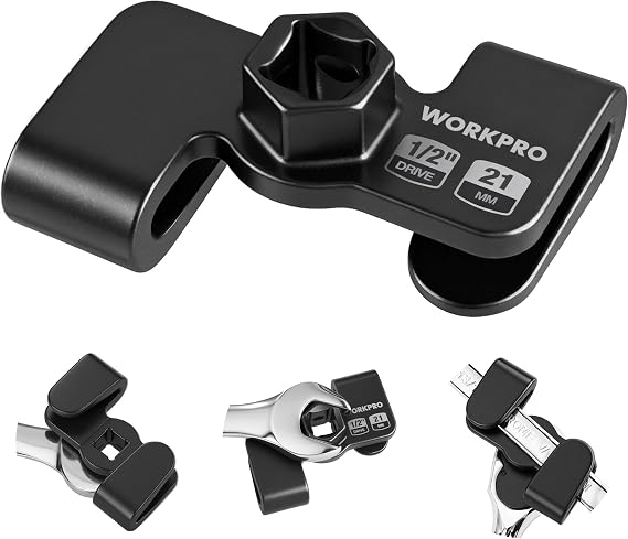 WORKPRO Wrench Extender Tool, 1/2" & 21mm Hex Drive, Universal Adapter | Extended Leverage Force, Amplified Torque, Stubborn Nuts & Bolts, Rust-Resistant Finish, Automotive Repair & DIY