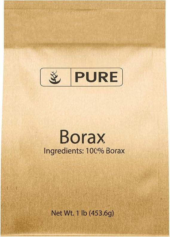 PURE ORIGINAL INGREDIENTS Borax (1 lb), Multipurpose Cleaning Natural Agent, Ideal Slime Ingredient