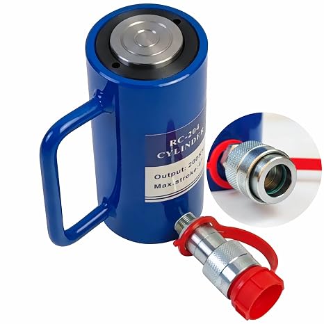 AMZCNC 10 Ton Single Acting Hydraulic Cylinder Ram, 4 Inch Stroke
