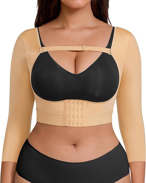 FeelinGirl Upper Arm Shaper for Women Faja Post Surgery Slimming Compression Sleeves Arm Lipo Compression Garments