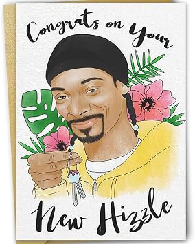 Funny Housewarming Card for Friends, Unique New Home Card for Coworkers Relative Neighbors, Perfect House Gifts for Women Men, Congrats on Your New Hizzle