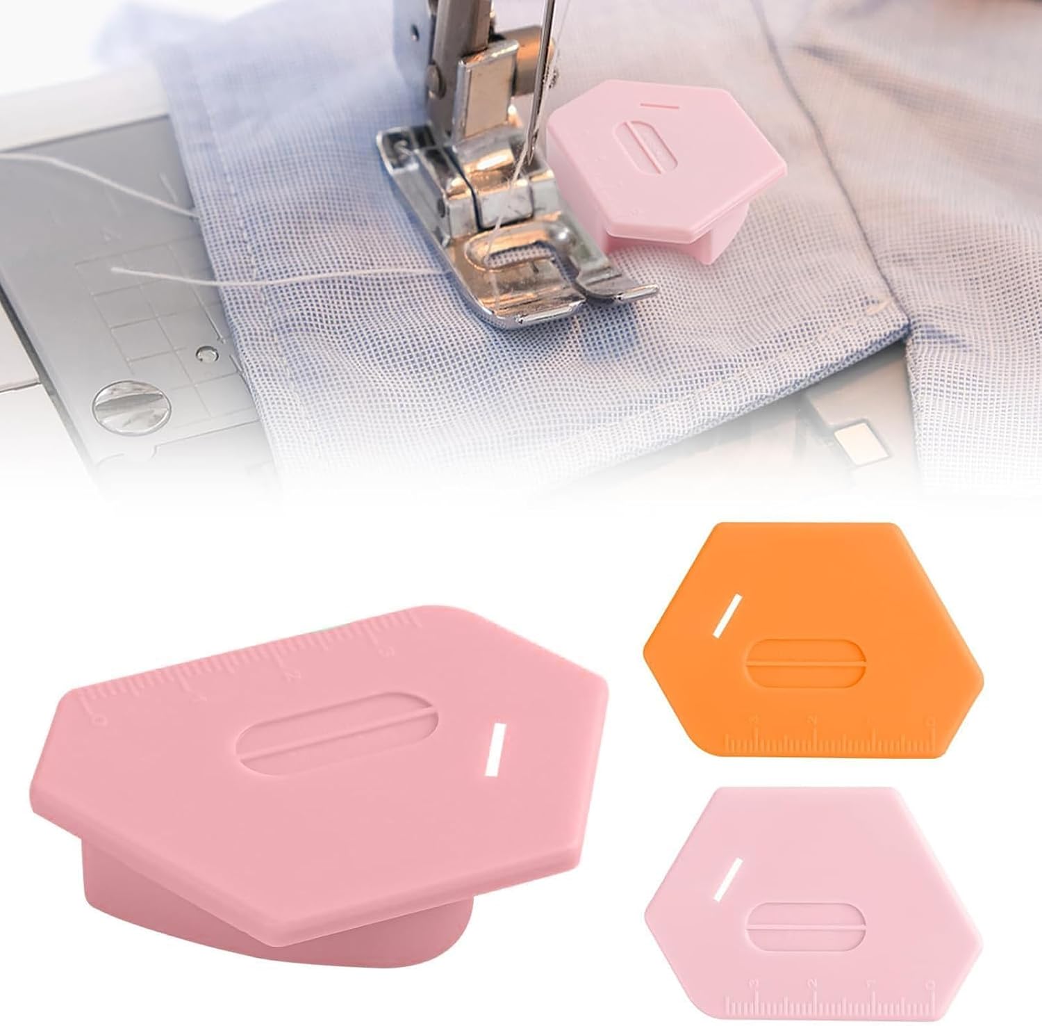 2 Pieces Magnetic Seam Guide Magnetic Seam Guide Magnetic Seam Guide Sewing Machine Advice Tools Sewing Accessories for Sewing Machine Sewing Machine Multifunctional Fastening Instruction Tool