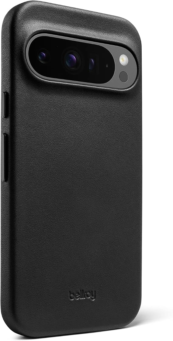Bellroy Leather Case for Pixel 9 Pro (Leather Google Phone Case) - Black