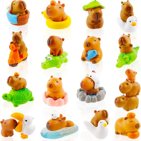 27 Pcs Mini Capybara Figurines Capybara Cake Topper